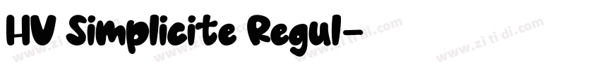 HV Simplicite Regul字体转换 HV Simplicite Regul字体转换